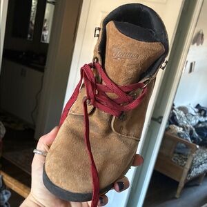 Danner Tan Suede Boot with Red Laces